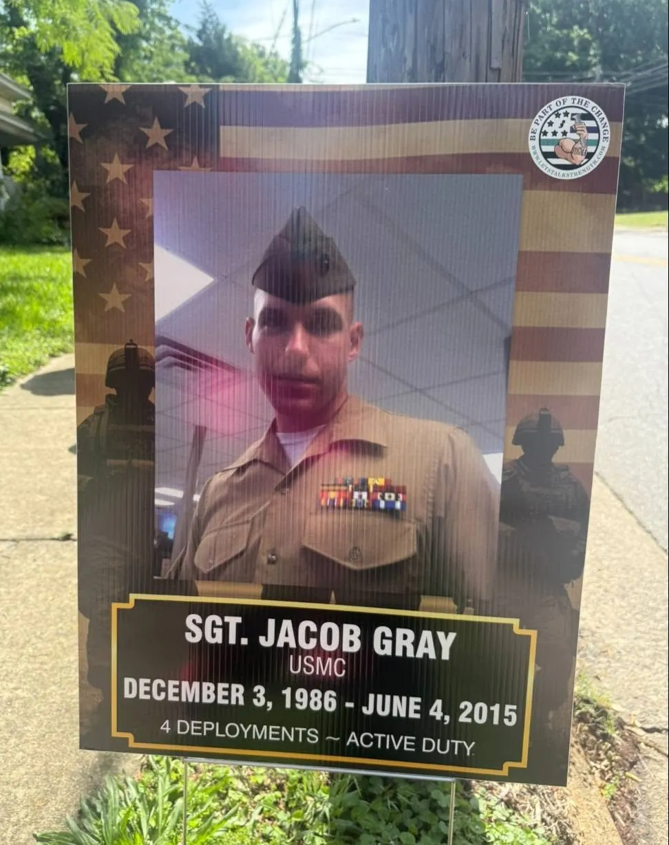In memory of Sgt. Jacob Gray