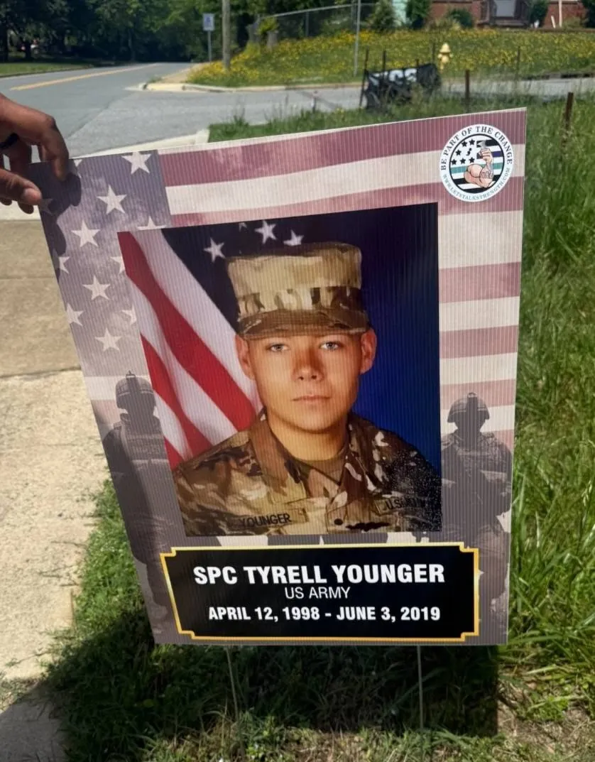 In memory of SPC Tyrell Younger
