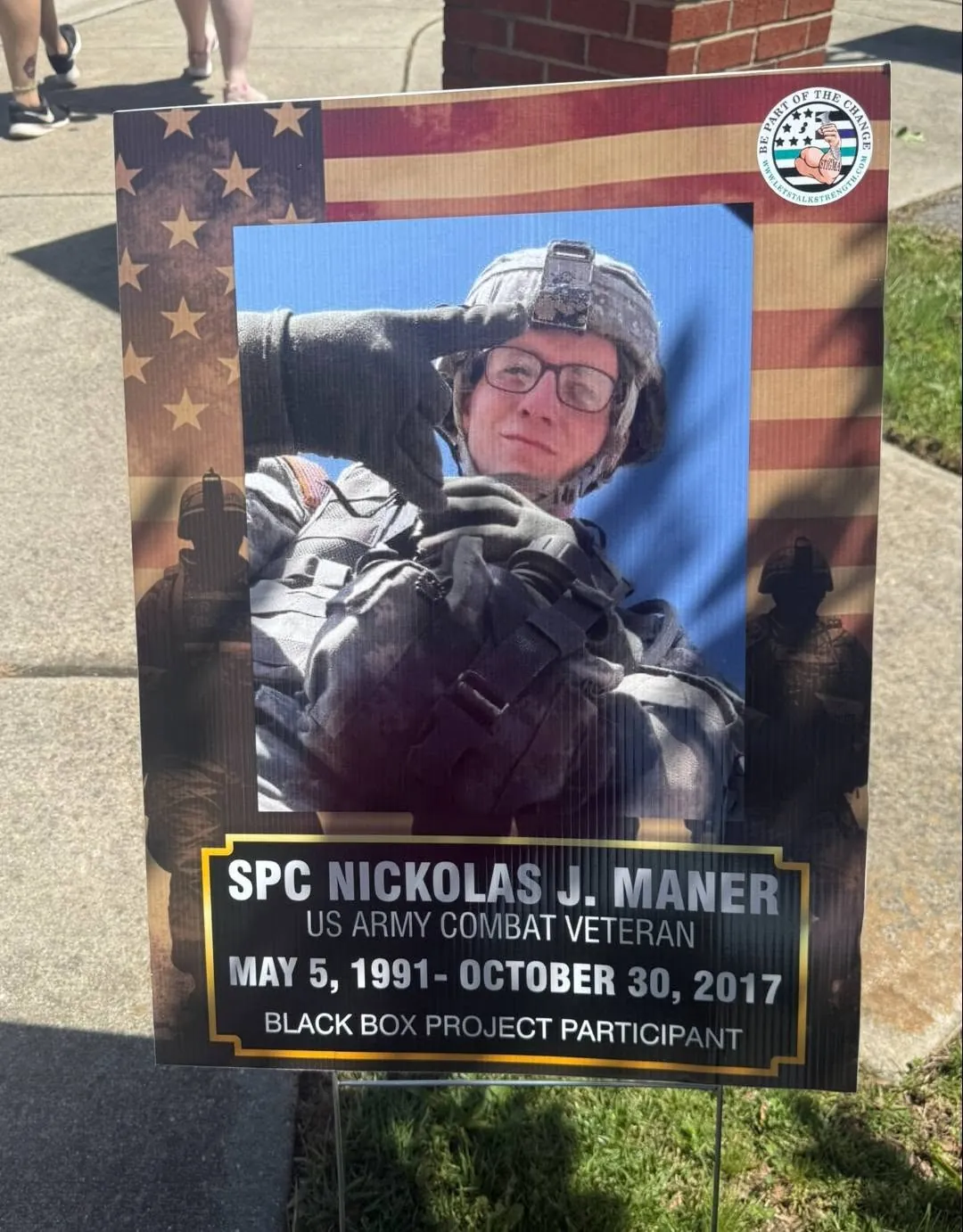 In memory of SPC Nickolas J. Maner