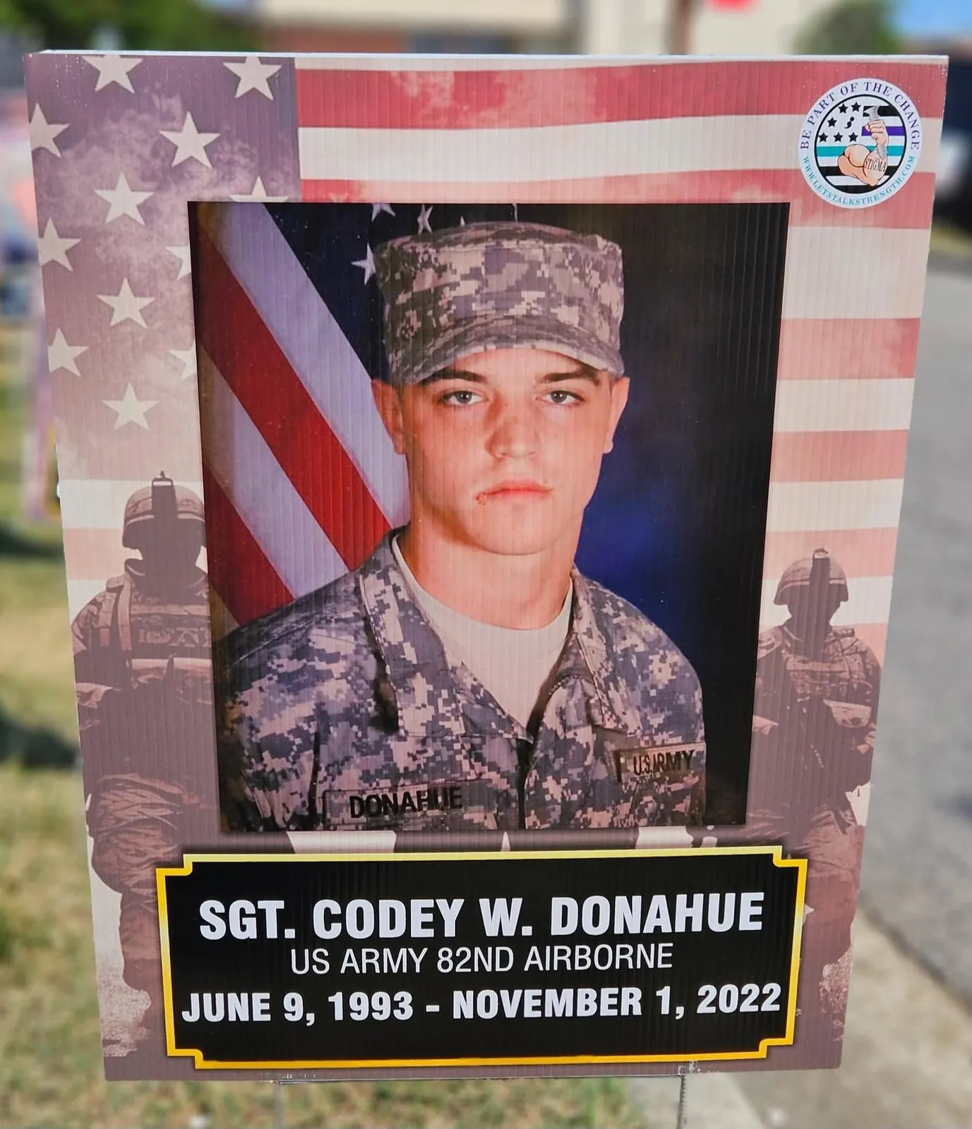 In memory of Sgt. Codey W. Donahue