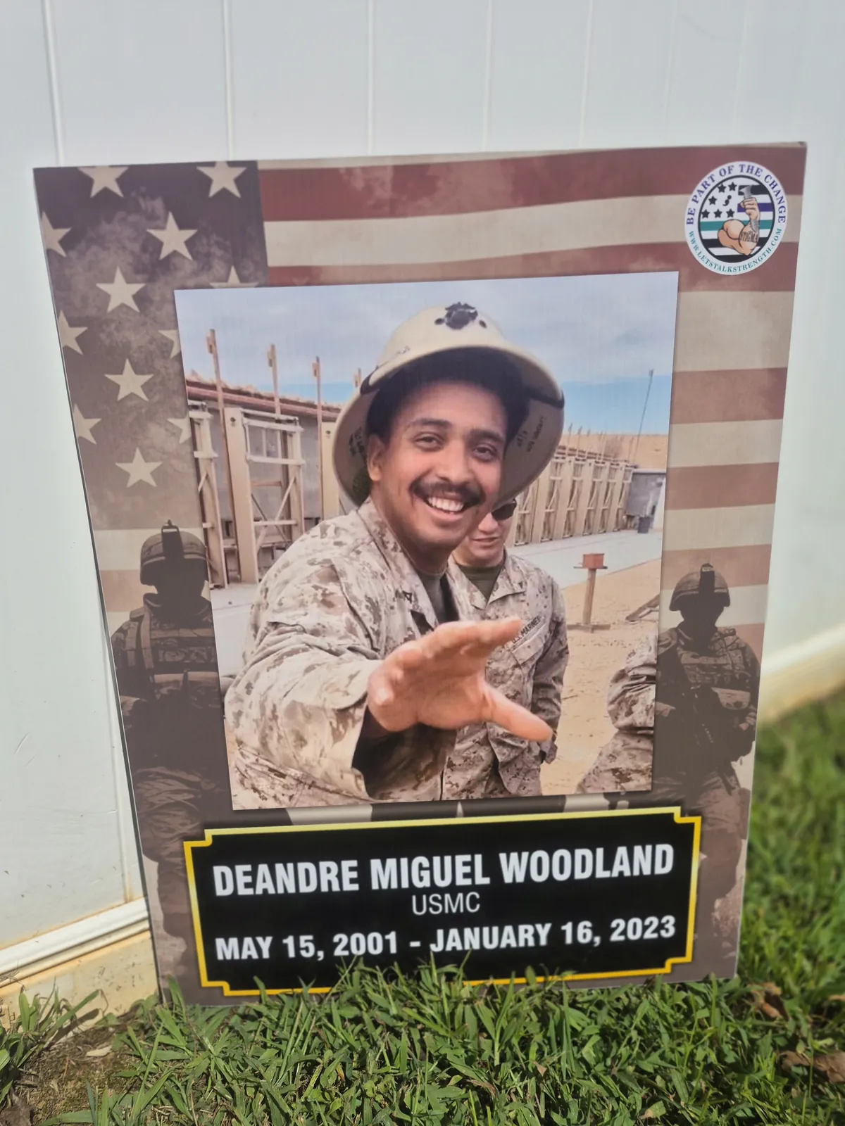 In memory of Deandre Miguel Woodland