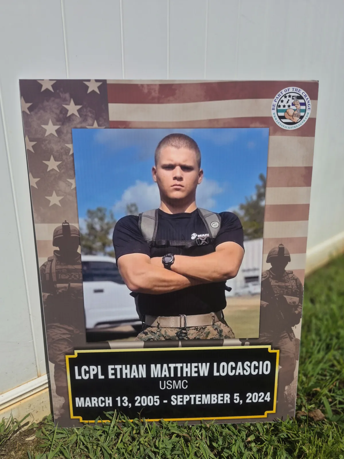 In memory of LCpl Ethan Matthew Locascio