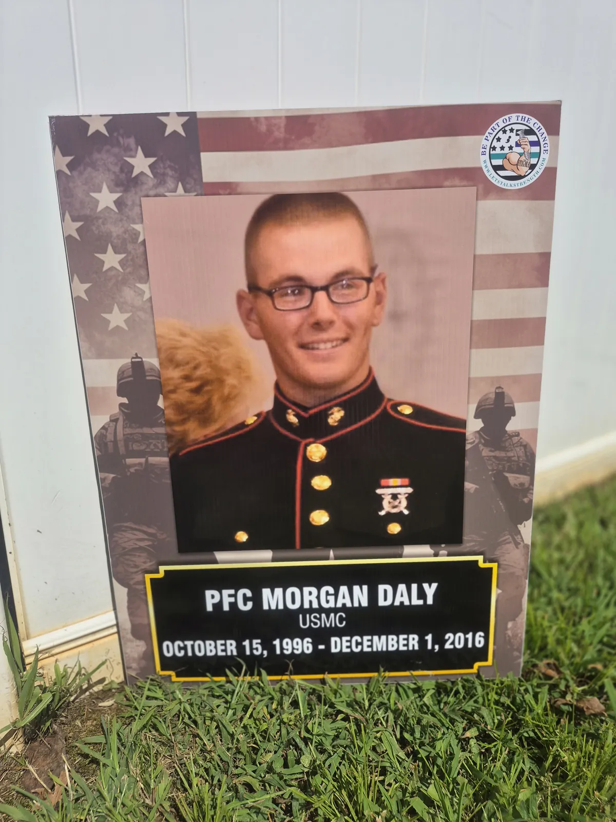 In memory of PFC Morgan Daly