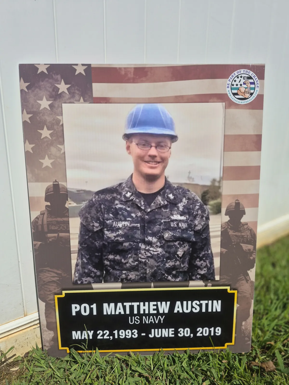 In memory of PO1 Matthew Austin